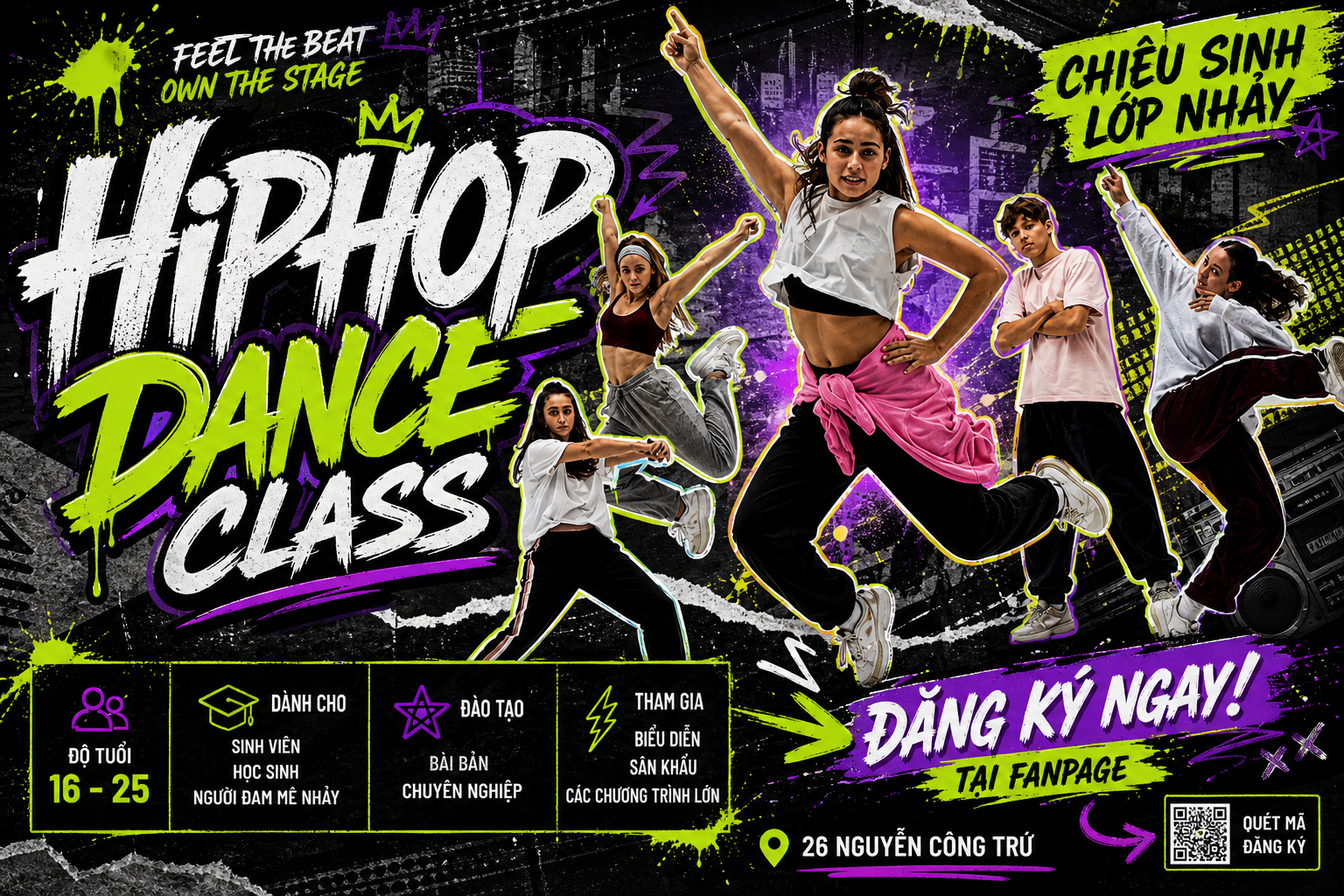 DANCE CLASS – CHIÊU SINH LỚP NHẢY 0 ĐỒNG