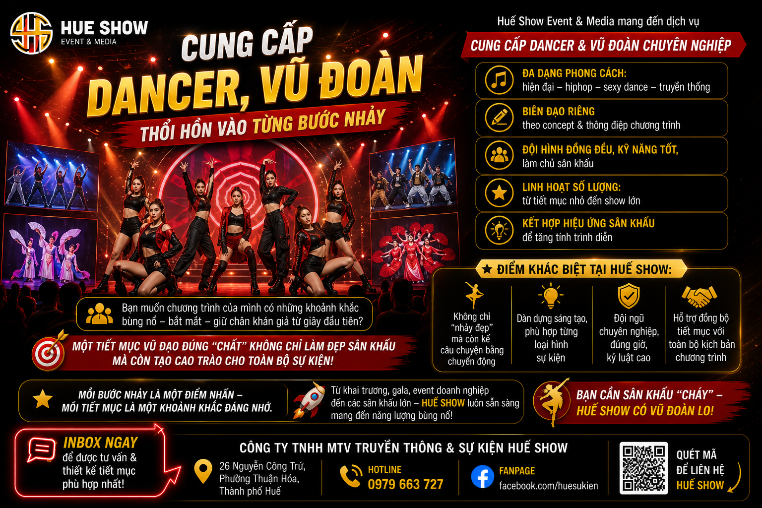 💃 CUNG CẤP DANCER, VŨ ĐOÀN - THỔI HỒN VÀO TỪNG BƯỚC NHẢY