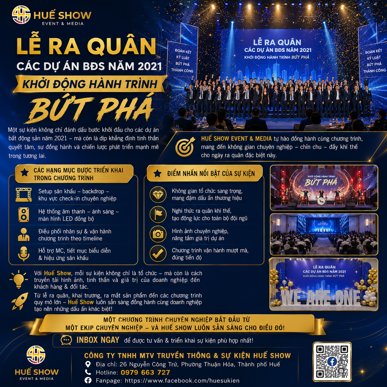 Tổ chức lễ ra quân dự án bất động sản chuyên nghiệp – Huế Show đồng hành cùng doanh nghiệp